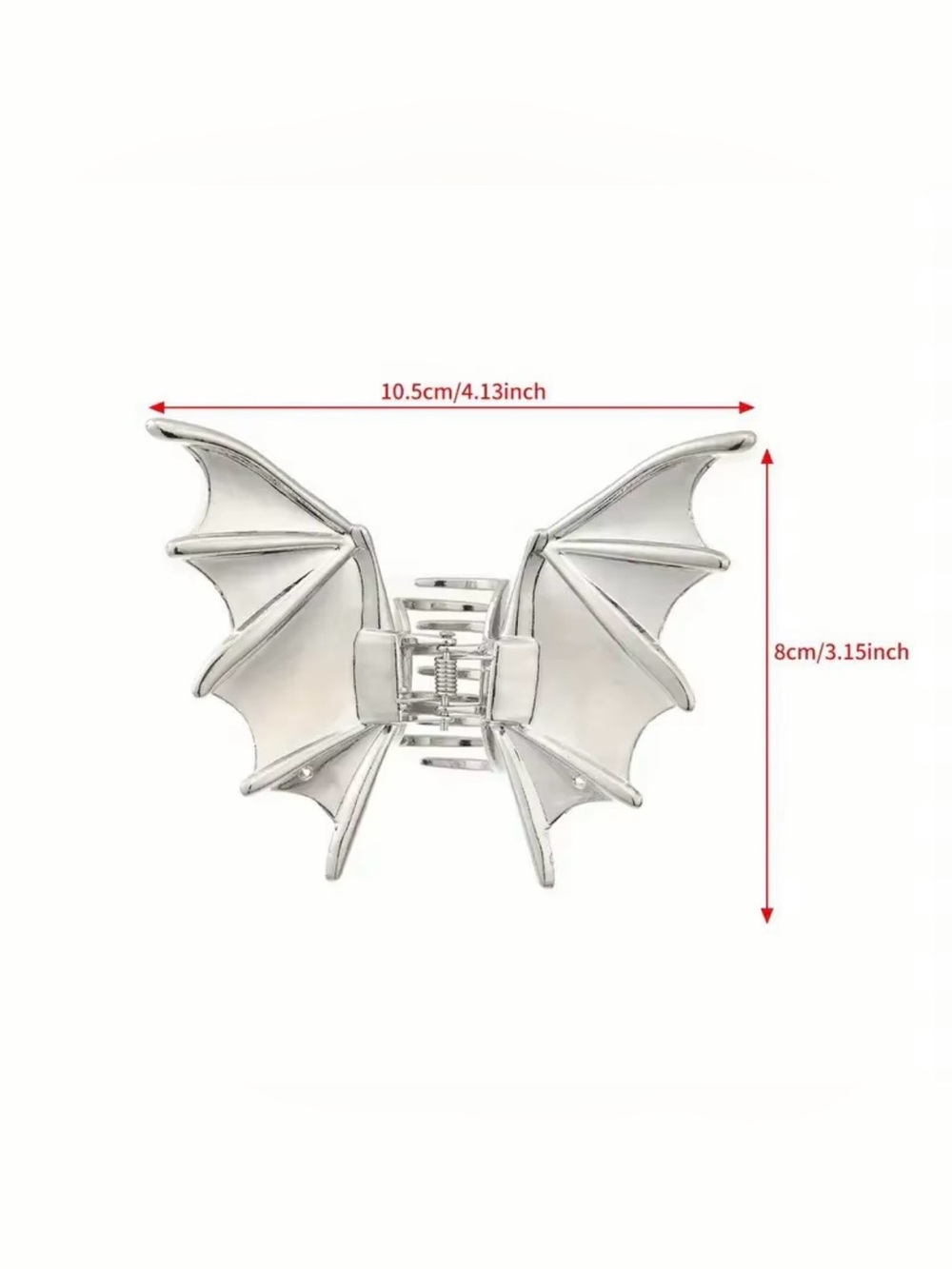Metal Bat Wing Hair Clip- Choose 1 - Picture 3 of 4